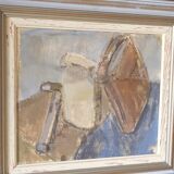 Ulla Borgström, Swedish Modern Painting, 1960s, Oil on Canvas, Framed