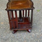 18th century rotating table bookcase on foot
