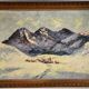 Table, winter landscape under snow 50/60s