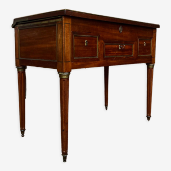 Men's dressing table in mahogany stamped period Louis XVI XVIII th century