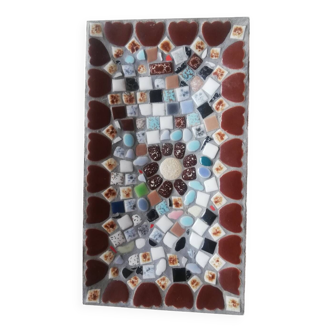 Small Vintage Mosaic Serving Dish
