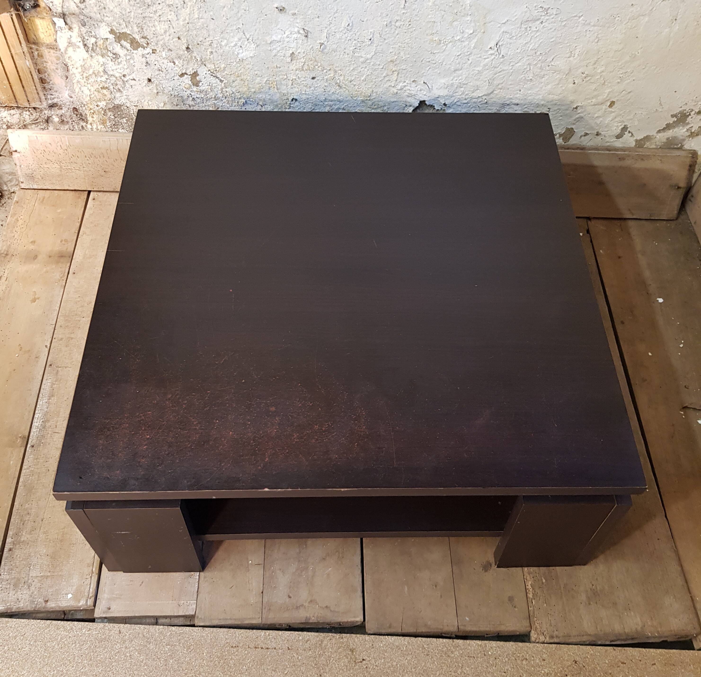 Black coffee table 1980