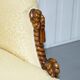 Ensemble sièges style Napoléon III en Rope Twist: fauteuil & canapé Chesterfield