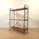 Mid century free standing rack with teak shelves by Dekker – Tomado