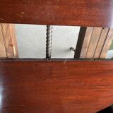 English table in solid mahogany, early twentieth