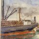 Old painting, Navy around 1950/1960