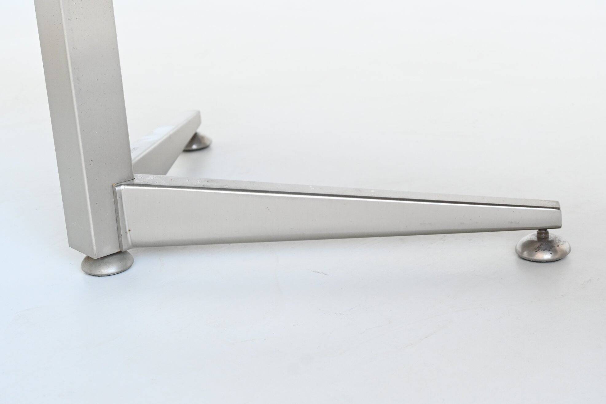 Bureau d'angle exécutif Abbondinterni en acajou et verre, Italie, 1970