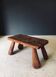 Brutalist Handcrafted Carved Oak Coffee Table, Belgium, 1960s