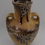 Ceramic vase Fat Lava 2 vintage handles