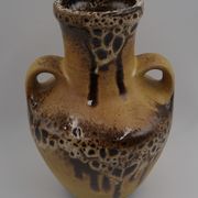 Vase céramique Fat Lava 2 anses vintage