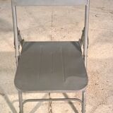 Industrial metal folding chair