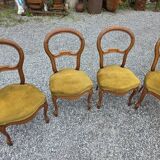 4 chaises style Louis Philippe en noyer