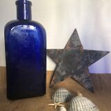 Bottle, blue decanter