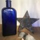 Bottle, blue decanter