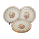 6 Digoin porcelain Fragonard soup plates