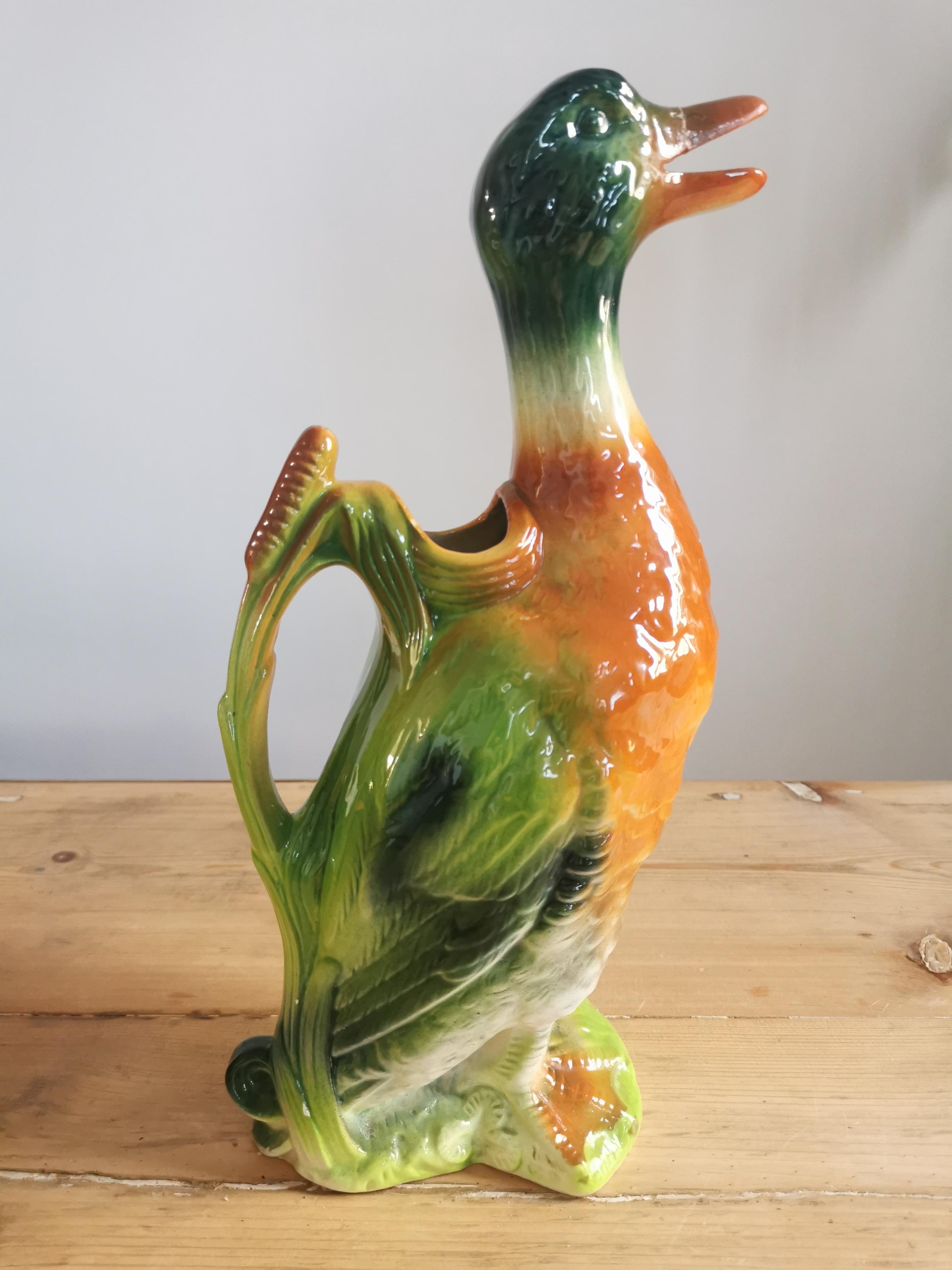 Zoomorphic pitcher duck Saint-Clément