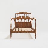 Lit Chiavari classique italien en pin, 1/2