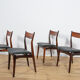 Mid Century Rosewood Dining Chairs by  H. P. Hansen for Randers Møbelfabrik, 1960s, Set of 4