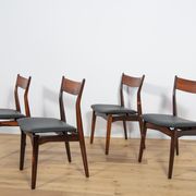 Mid Century Rosewood Dining Chairs by  H. P. Hansen for Randers Møbelfabrik, 1960s, Set of 4