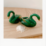 Ceramic swan salt and pepper shaker