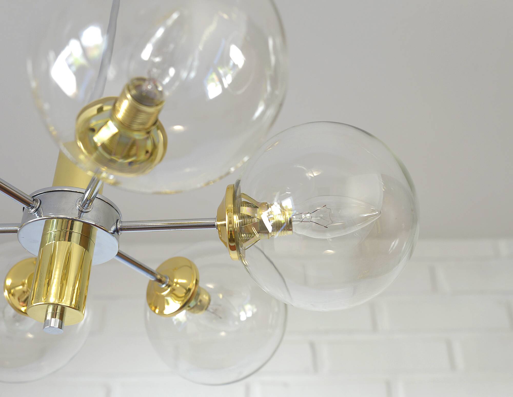 Vintage Redesign Pendant Light / Accent Hanging Lamp / Sputnik Chandelier