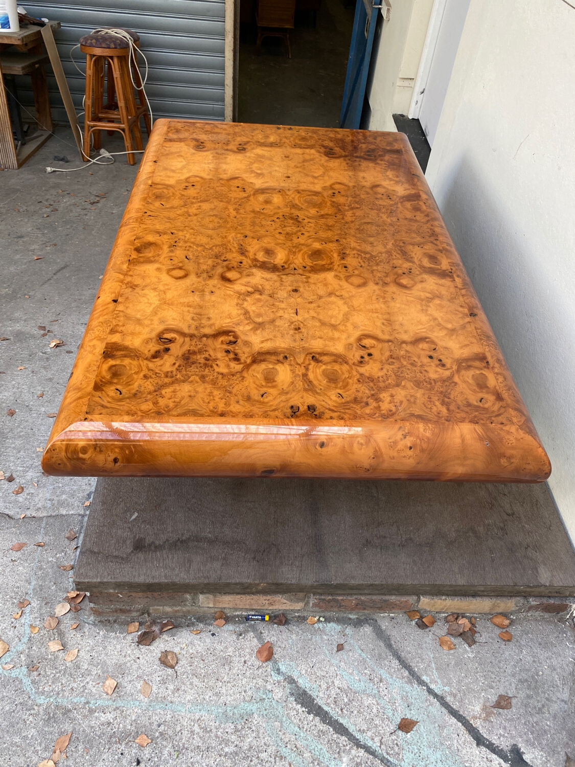 Table basse vintage orme