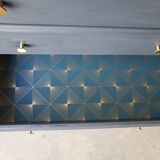 Contemporary style wooden chest of drawers