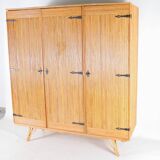 Audoux Minet style rattan wardrobe