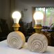 Paire de lampes en travertin années 70