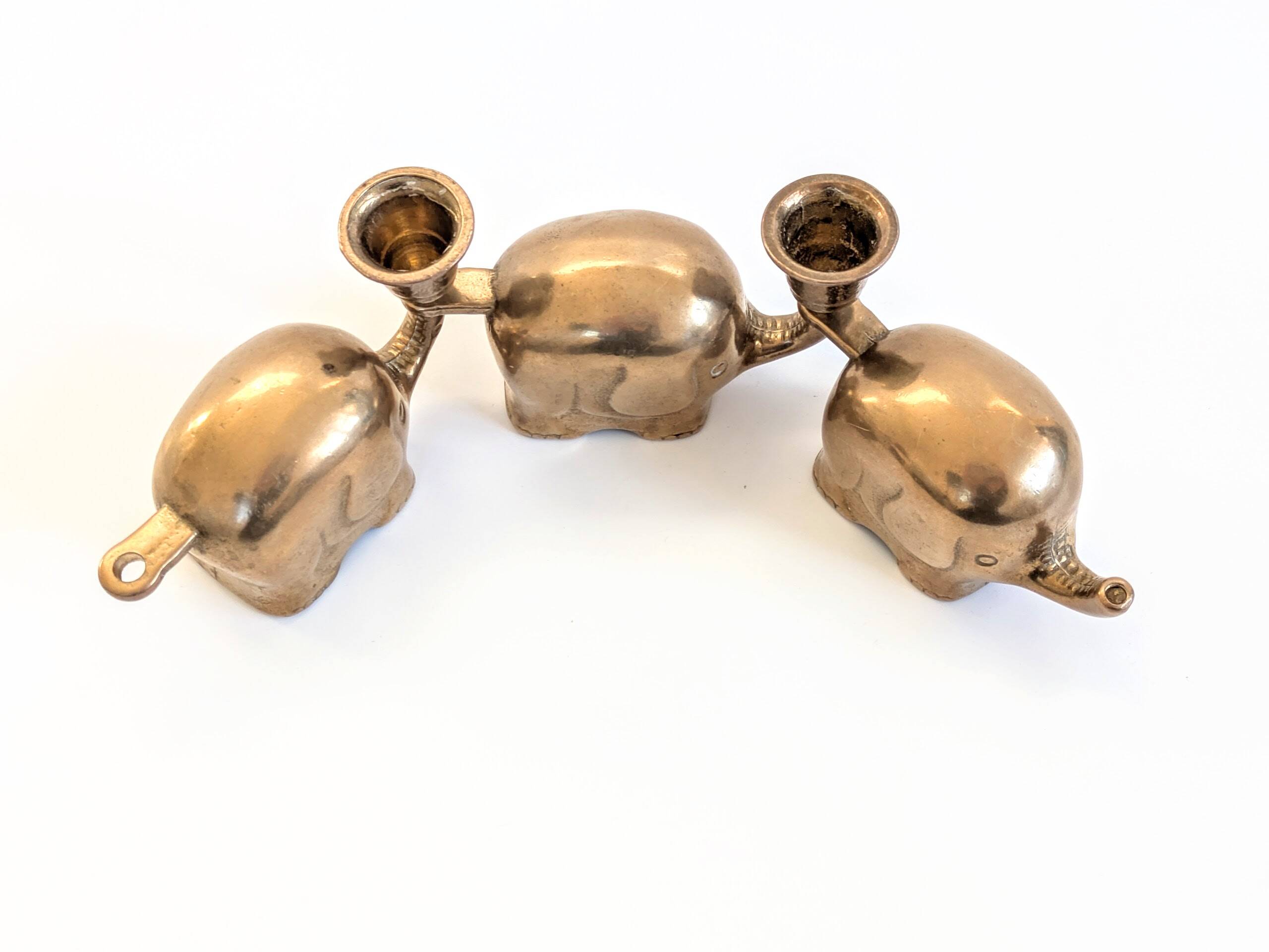 Elephant Parade Candle Holder | Brass | 1960s