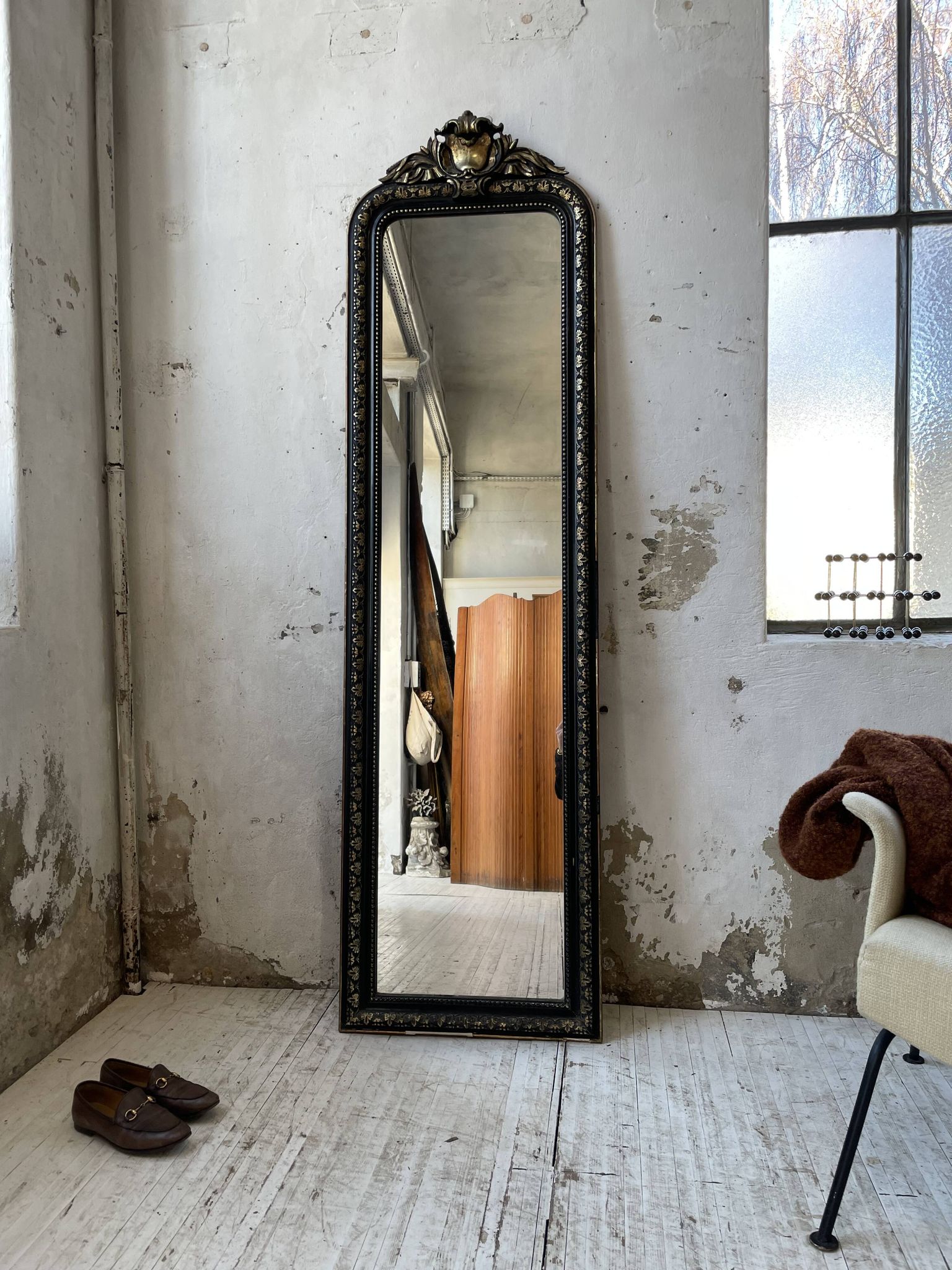 Miroir XXL blanc Louis Philippe 2m