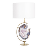 Bronze and amethyst lamp. 1970s.