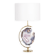 Bronze and amethyst lamp. 1970s.
