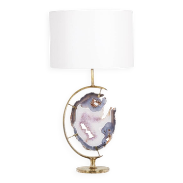 Bronze and amethyst lamp. 1970s.