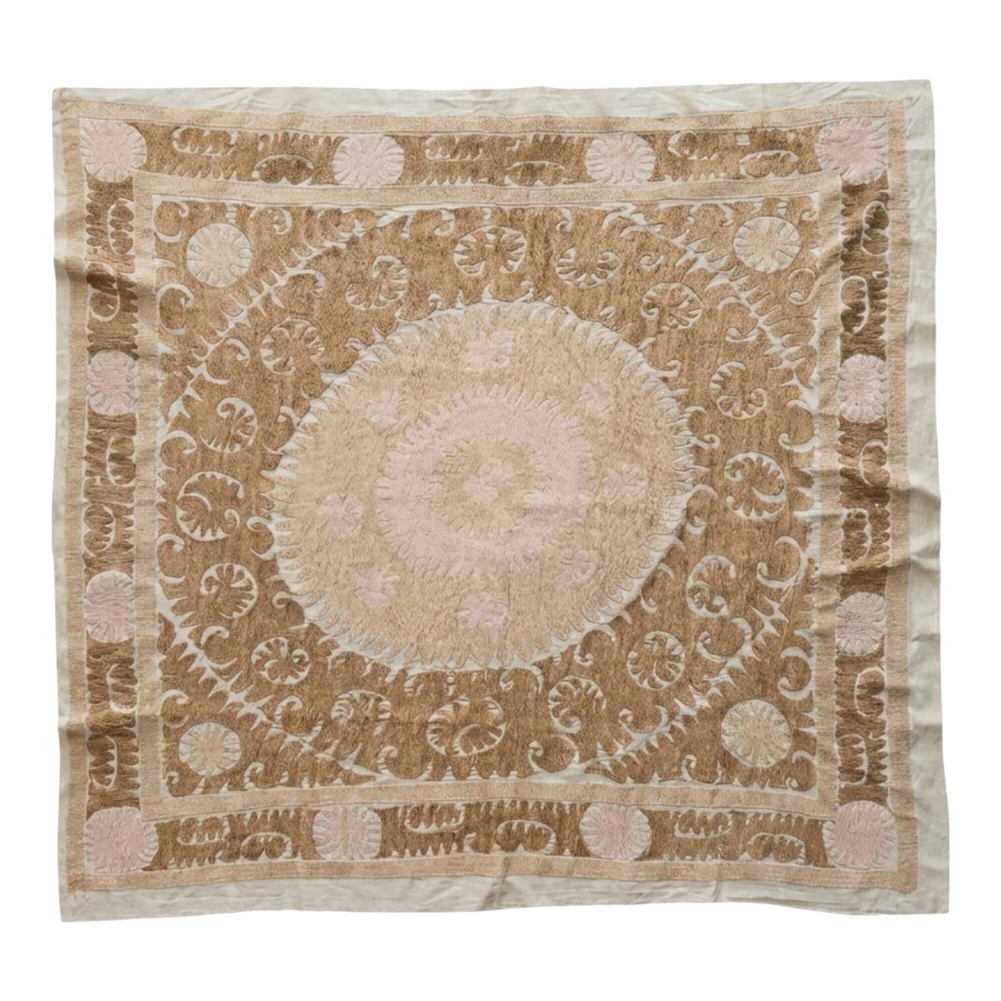 Vintage hand-embroidered tablecloth 150x155 cm
