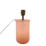 Mid Century Modern Pink Murano Glass Table Lamp Base, Italy, 1950s