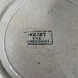 Set of 9 Terre de Fer flat plates - Sarreguemines U&C Mozart