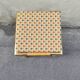 Bamboo and brass stool with cushion