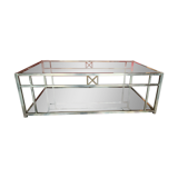 Table basse verre et chrome Roche Bobois