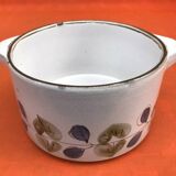 Niderviller Earthenware 1970s Salad bowl with ears "Prunes" collection