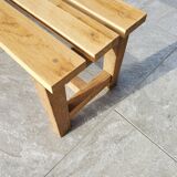 Petit banc en chêne brut