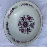 Paris porcelain salad bowl vintage floral motif 1970