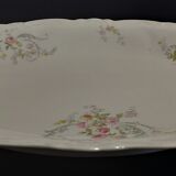 Plat de service ovale en porcelaine décor floral Charles Arhenfeldt Limoges