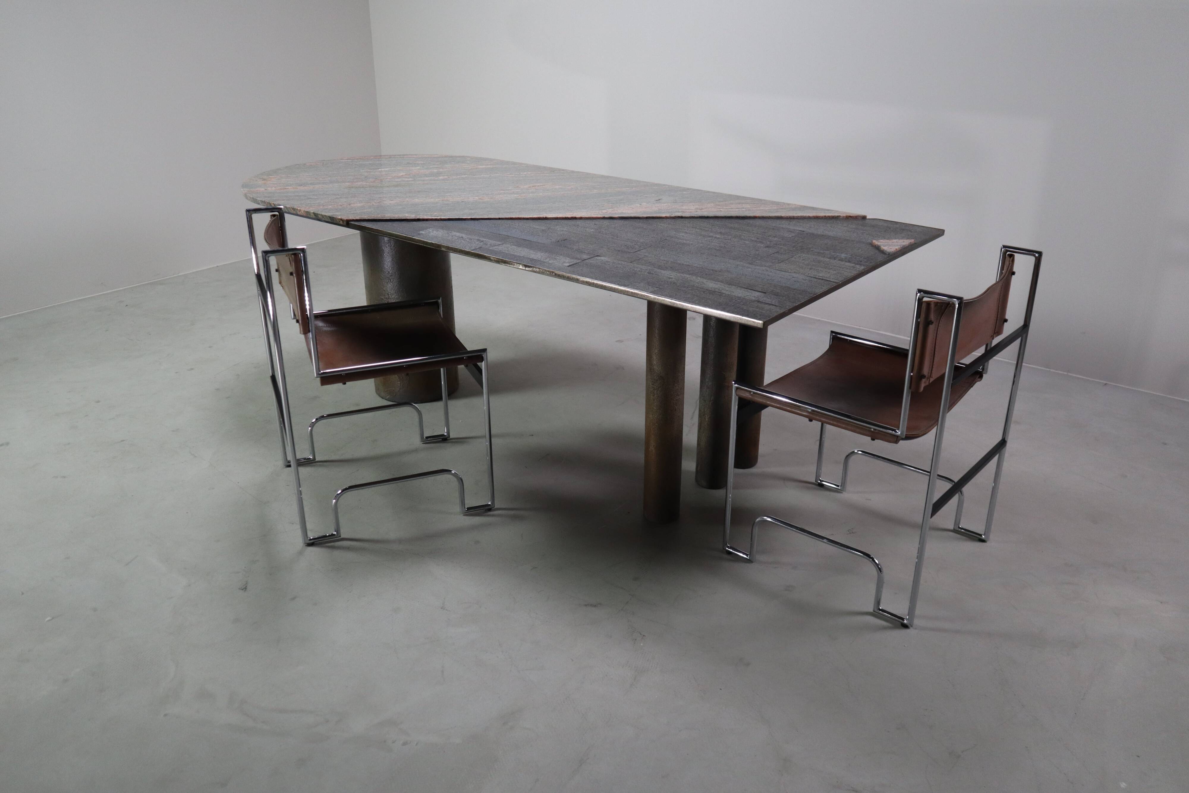Postmodern dining table by Pia Manu, Belgium, ca. 1990
