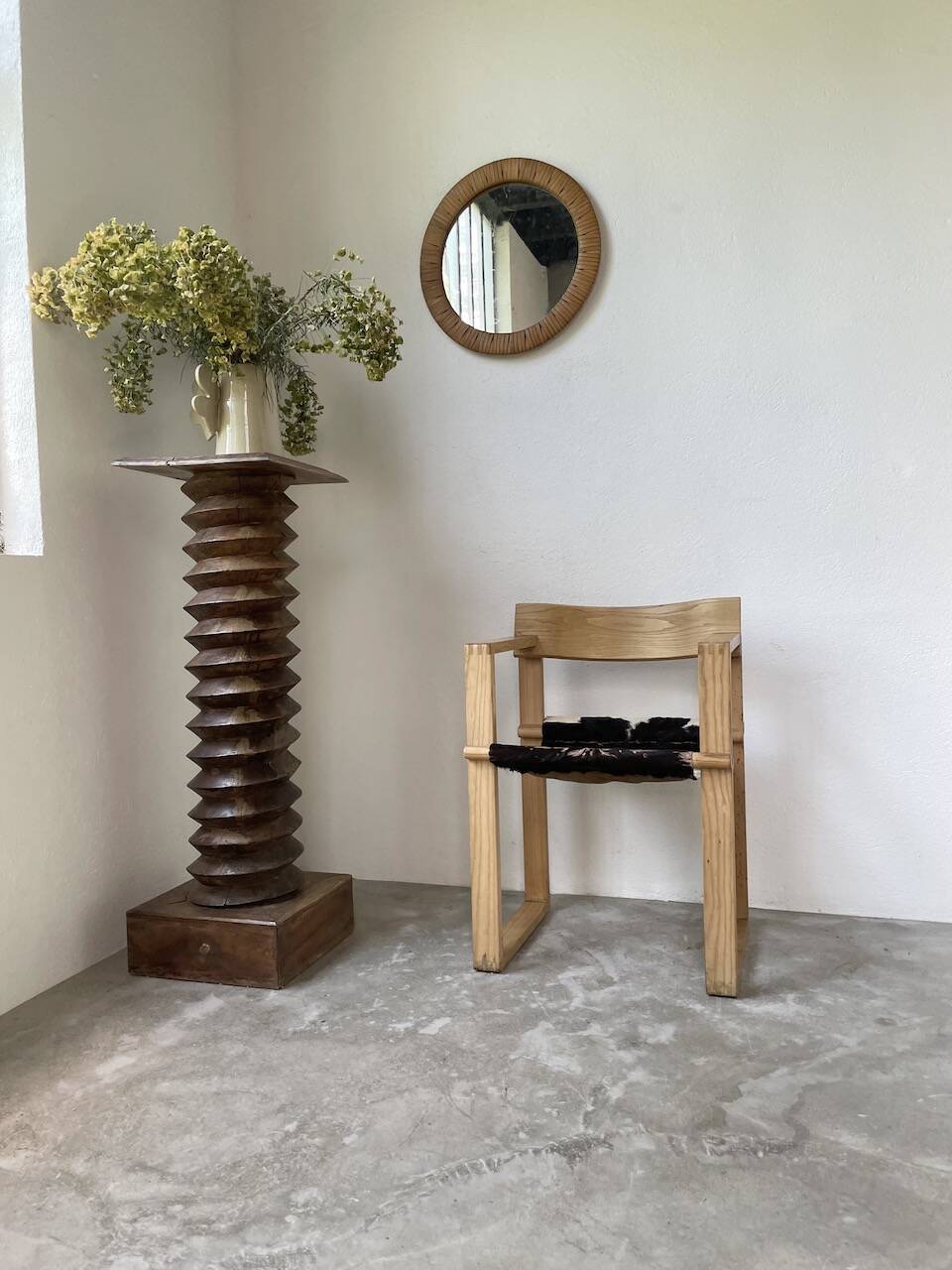 Oak chairs with armrests Ate Van Apeldoorn