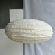 Suspension in rattan and natural linen Japanese style flattened oval h35 d60