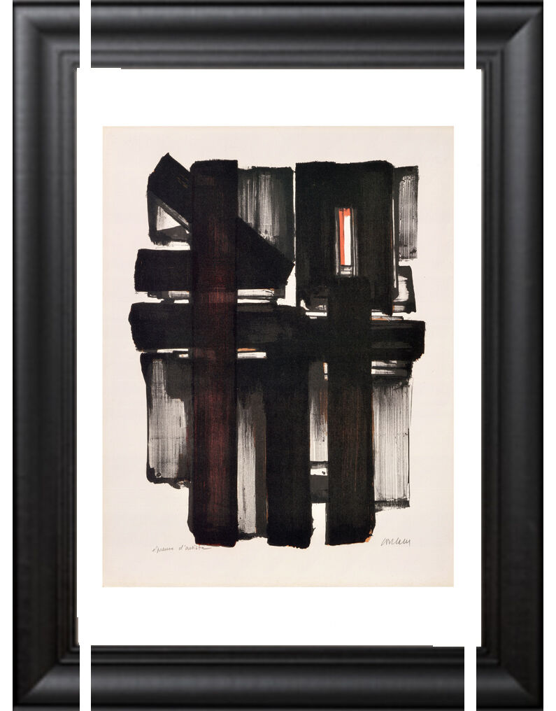 Pierre Soulages lithograph