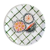Assiette céramique oursins