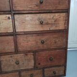 Hardware furniture wood multiple drawers old