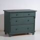 Commode ancienne en pin peint – Commode rustique européenne verte – circa 1900